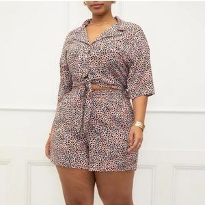 Eloquii Elements Tie Waist Camp Shirt 20